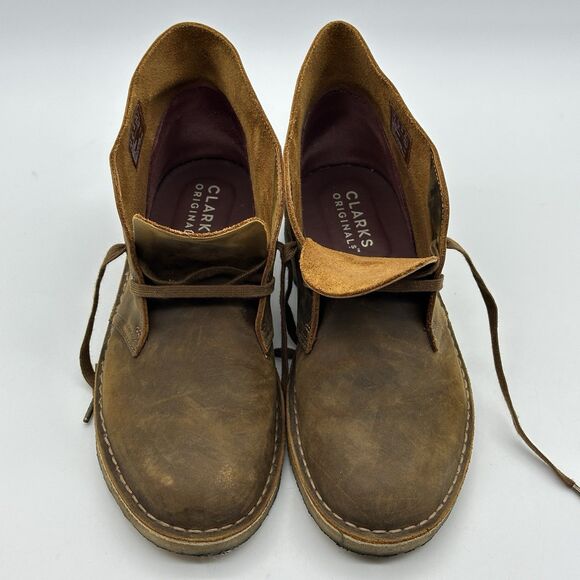 Clark’s Originals Desert Boot Mens Size 10.5 M Brown Leather Lace Up Chukka main image 6